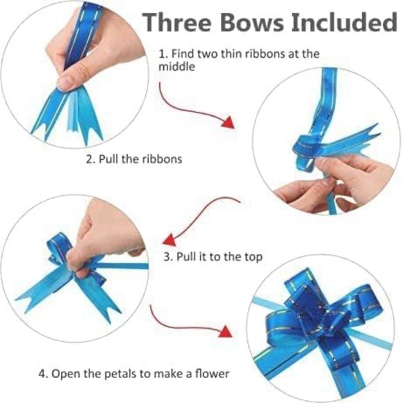 Wrapping Paper Sheets (6) and Pull Bows (3) Folded Flat - Picture 5 of 5